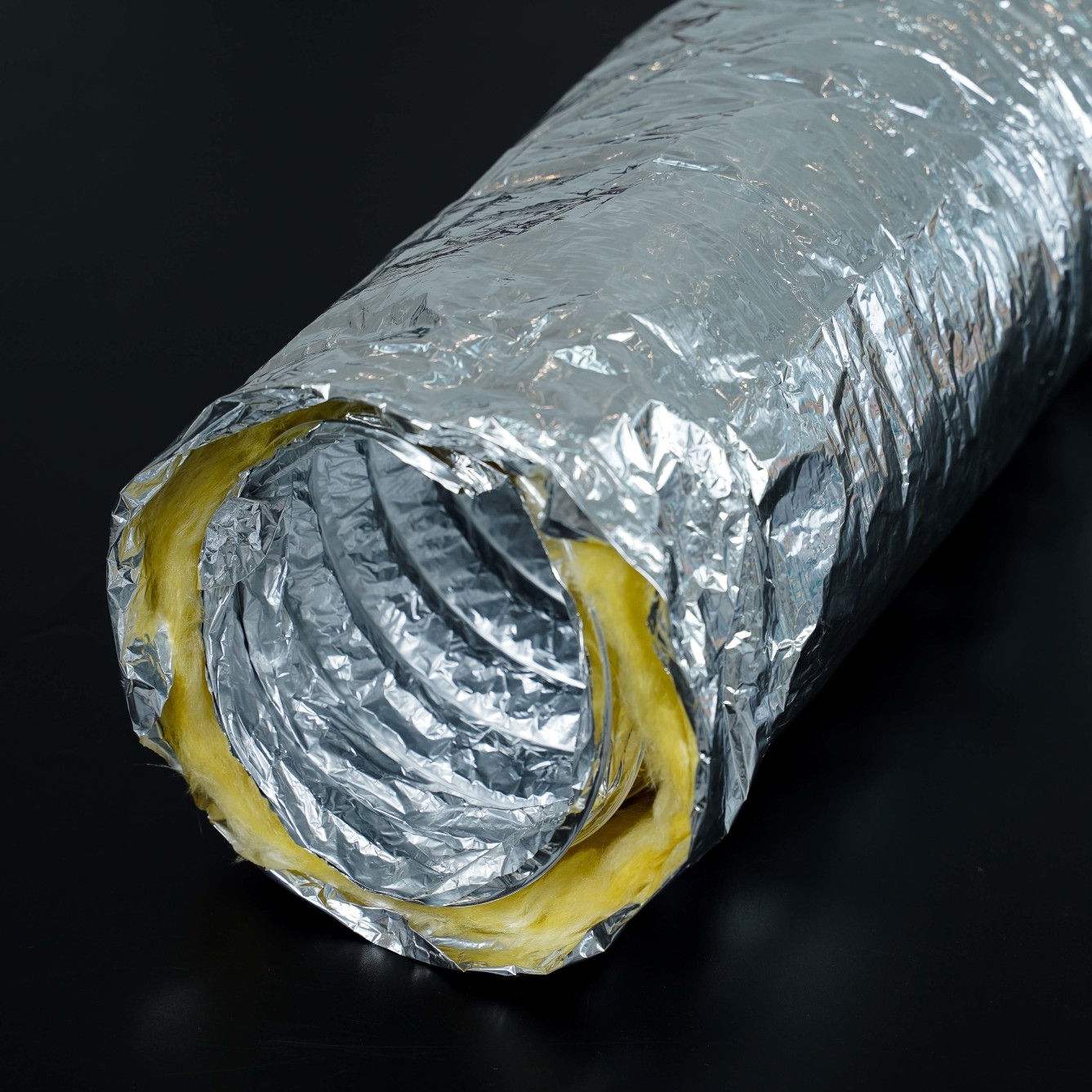 Glassfiber jacket insulated duct